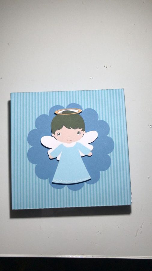 Cartão de anjinho em papel da Mellune Paper