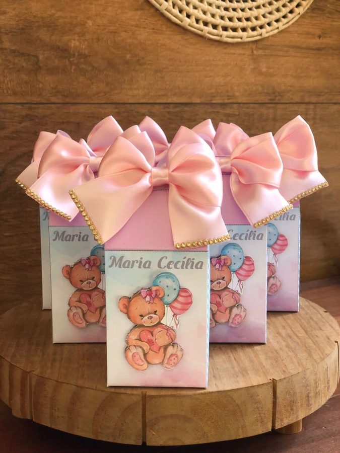 Caixinhas personalizadas com laço da Mellune Paper